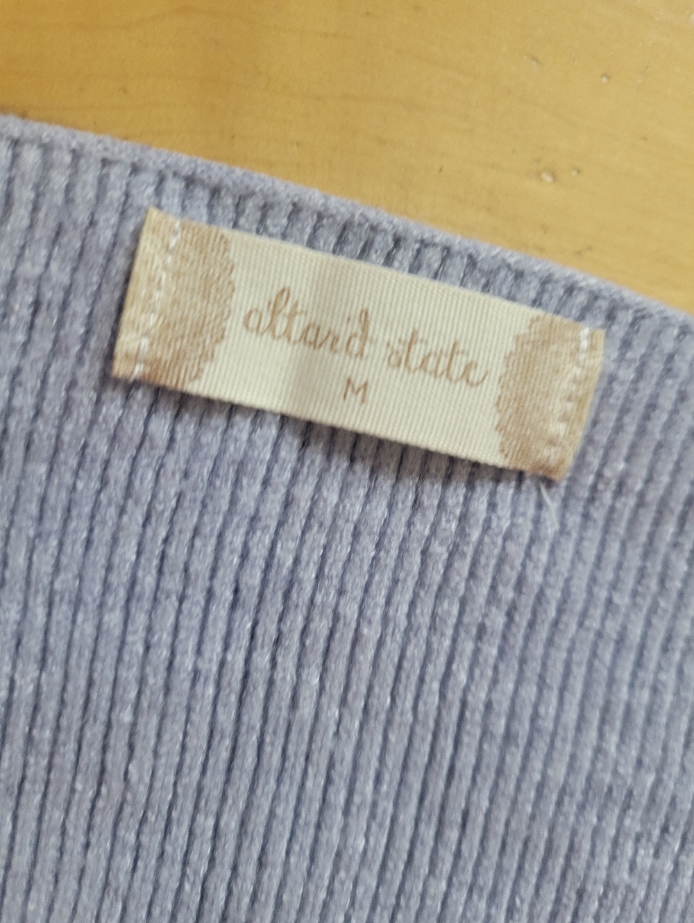 Altar’d State Ribbed Knit Sweater Gray Relaxed Cozy Soft Aesthetic Size M - Picture 3 of 7